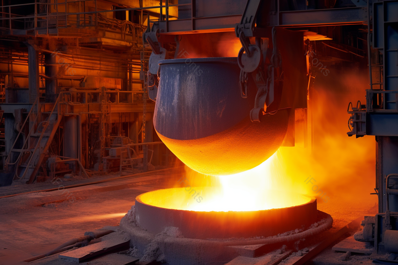 机械生产车间中液体金属铸造,高清,摄影图,摄影图片,图片大全,摄影图免费下载